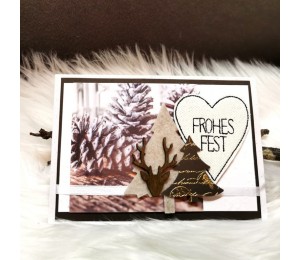 Stickserie ITH - Anhänger Weihnachtsherzen